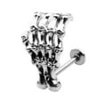 thumbnail image 4 of Piercing para labios Zulema Skeleton Skull de acero inoxidable, 4 of 8