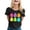 Black, variant on JFHHQ Women's Casual Round Neck Short Sleeve T-Shirt top with Humorous Graphic Print SSky Blue