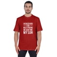 thumbnail image 1 of Inkmeso T-shirt à Col Rond pour Homme, Graphique Imprimé « J'ai Demandé à Dieu Mon Meilleur Ami, Il m'A Envoyé Mon Fils », Tee pour Père Fils Amour, 1 of 7
