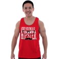 thumbnail image 4 of Retro Original Hipster Mustache Mens Big & Tall Graphic Tank Top Brisco Brands 2X, 4 of 5