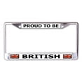 thumbnail image 1 of Proud To Be British Chrome License Plate Frame, 1 of 1