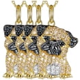 thumbnail image 1 of Collares para Obsequio DogNeck13 4Pzas Coy Pug Dorado Metal Cadena y Dije High Monaco MXNOG-004, 1 of 4