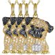 thumbnail image 1 of Collares para Obsequio DogNeck13 4Pzas Coy Pug Dorado Metal Cadena y Dije High Monaco MXNOG-004, 1 of 4