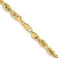 thumbnail image 4 of Diamond2Deal 14K Yellow Gold 7 mm Semi Solid Rope Chain Necklace for Mens 22", 4 of 7