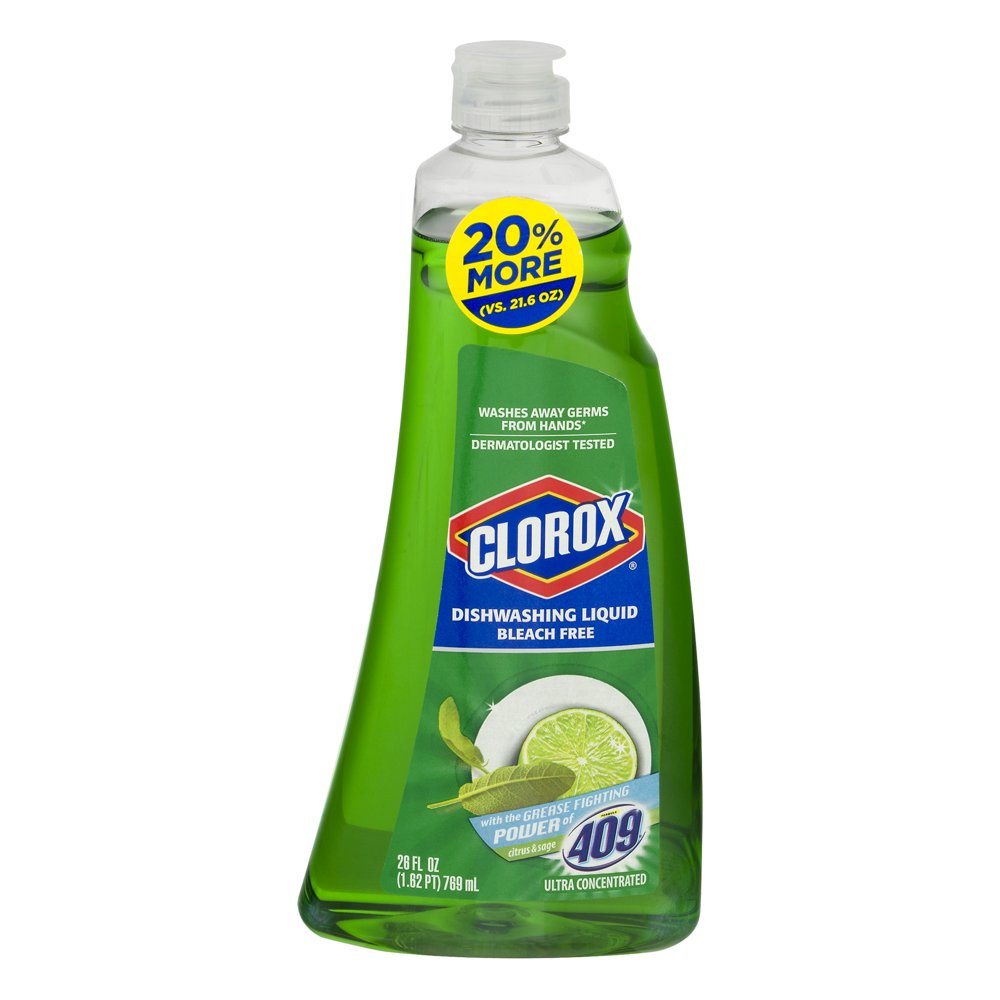 Clorox Antibacterial Dish Soap, Sage & Citrus, 26 Fl Oz