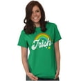 thumbnail image 4 of St Patricks Day Irish Rainbow Clover Women's Graphic T Shirt Tees Brisco Brands S, 4 of 6