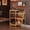 Gold, variant on Versatile Liquor Stand for Home Bar, Wine Rack Freestanding Floor, Mini Bar Table for Liquor Whiskey Wine, 3-Tier Trapezoidal Liquor Bottle Display Shelf with Glass Holder and Fences(Patent Pending)