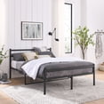 thumbnail image 2 of Iron Metal Bed Frame Concise Style, Iron Platform Bed Frame Metal, Queen Size, 2 of 7