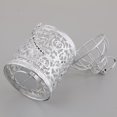thumbnail image 3 of Guardoinrt Electroplated Metal Birdcage Shape Tea Light B- Candle Holder Silver Type B 1Set, 3 of 6