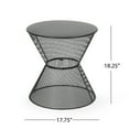 thumbnail image 3 of Christopher Knight Home Nevada Modern Outdoor Side Table by  Matte Black, 3 of 5