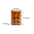 thumbnail image 3 of Costeam Christmas Balls Ornaments，24pcs 1.5" Pre-Strung Xmas Tree Decorations，Holiday Hanging Balls Shatterproof Birthday Halloween Holiday Wedding Christmas Ornaments, 3 of 9
