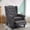 Grey, variant on LVUYOYO Tufted Arm Chair Recliner Massage Recliner Chair Fabric Push Back Recliner