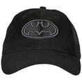 thumbnail image 2 of Batman 830568 Classic Symbol in Black Curved Brim Adjustable Dad Hat, 2 of 3