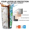 thumbnail image 7 of 20 Oz Cute Golden Retriever Coffee Tumbler Double Wall Insulated Stainless Steel Water Bottle | Metal Reusable Thermoses Flask with Cup Cap | Leak & Sweat Proof with Anti-Dust Lid, 7 of 7
