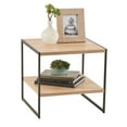 thumbnail image 2 of ClosetMaid 1310 Tier Square Wood Side Table with Storage Shelf, Natural, 2 of 5