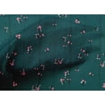 thumbnail image 4 of oneOone Cotton Cambric Dark Teal Blue Fabric Stripe & Floral Artistic Craft Projects Decor Fabric Printed By The Yard 56 Inch Wide, 4 of 4