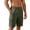 BNO40-Army Green, variant on VV AVEORS Mens Casual Sweat Cargo Cotton Linen Shorts Drawstring Elastic Waist Athletic Workout Gym Jogger Shorts With Cargo Pockets Army Green L