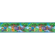 Angle View: Blue Mountain 5" x 15' Winnie the Pooh Scenic Self-Stick Wall Border