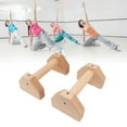 thumbnail image 1 of 2Pcs Wooden Push Up Handles Handstand Bracket Parallettes Inversion Stand Beech Bars Push Up for Trainer Bar Sets, 1 of 7