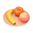 thumbnail image 4 of Peahefy Bamboo Wood Serving Tray, Round Snack Tray For Home Restaurants Coffee For Food Breakfast Dinner Decor, 4 of 8