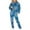 Blue, variant on Elainilye Fashion Tracksuit Sets Womens 2 Piece Sweatsuit Casual Print Long Sleeve Round Neck Sweatshirt Top and Pants Set,Black