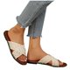 thumbnail image 4 of Zapatos Casuales Versátiles Plus-Size Estilo Bohemio Cómodos Tejidos Correa de Envoltura Respirables Sandalias Planas para Primavera / Verano, 4 of 9