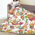 thumbnail image 6 of Pofeuu Fall harvest truck pumpkin Print Ultra-Soft Micro Fleece Blanket,for Bed Or Sofa,All Season Throw Blankets Flannel Blanket-80"x60", 6 of 7