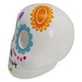 thumbnail image 2 of Portavelas de Halloween Way to Celebrate Calavera Cerámica Blanca 10.5 cm, 2 of 4