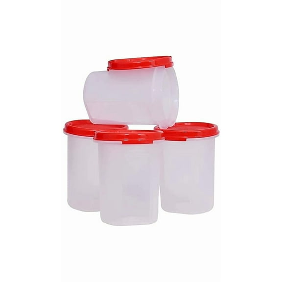 Tupperware Plastic Container Set - 440 Ml, Set Of 4, Multicolour, Multicolor