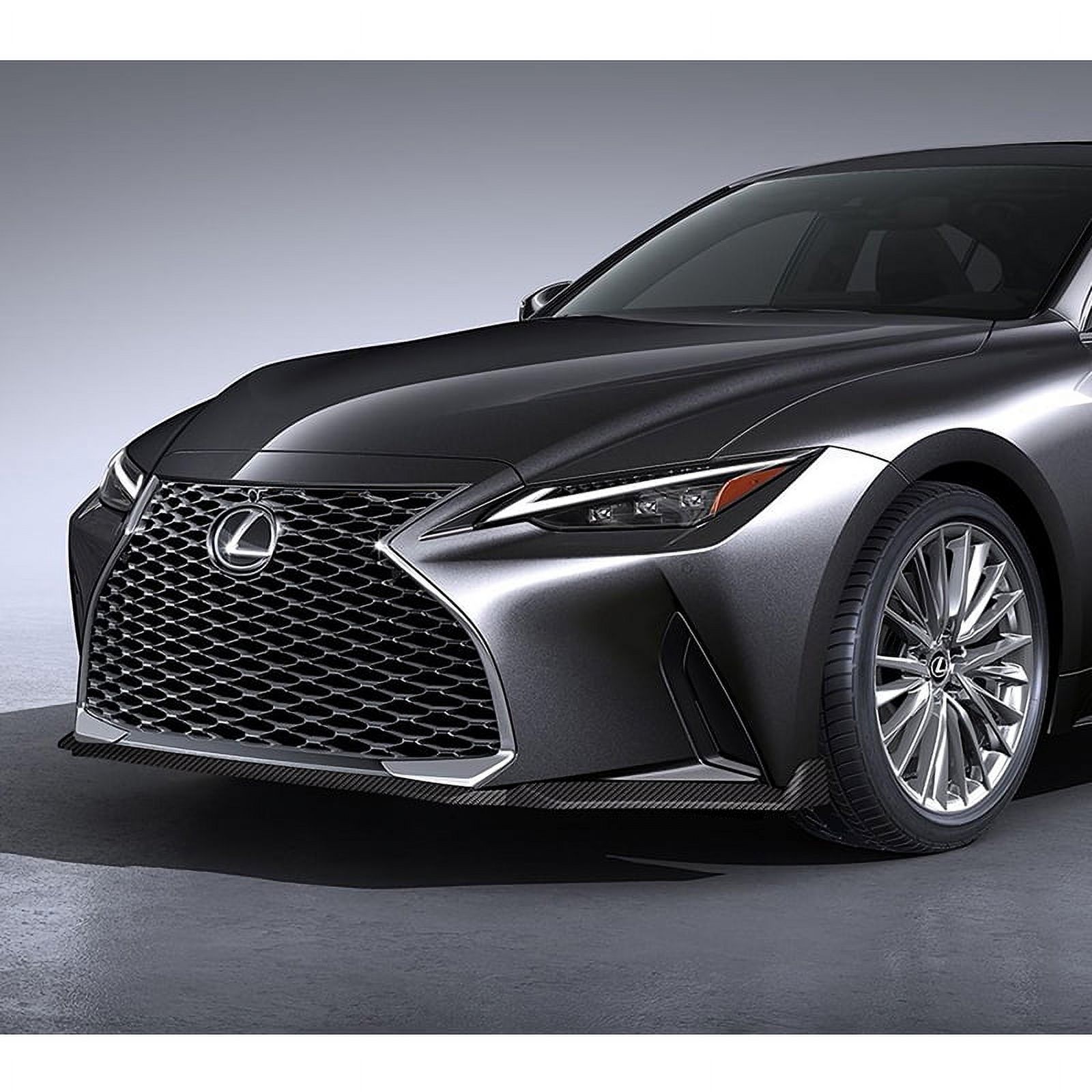 Stay Tuned Performance Front Bumper Lip 3pcs For 2021-2025 Lexus IS300 IS350 Base V-Style Carbon Look