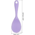 thumbnail image 2 of 2 Pack Rice Paddle, Silicone Rice Spoon Non Stick Rice Spatula Heat Resistant Rice Cooker Spoon, Purple, 2 of 2