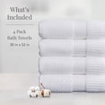 thumbnail image 2 of Toallas de baño NY Loft Trinity Collection 100% algodón, paquete de 4, 2 of 9