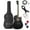 Black, variant on Jameson 41-Inch Full-Size Acoustic Electric Guitar with Thinline Cutaway Design, Blue