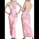 thumbnail image 3 of Vestidos Estampados para Mujer, Escote Sin Espalda, Adelgazantes Rosa XS, 3 of 9