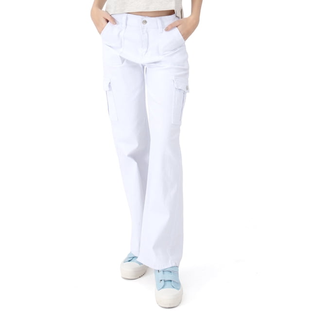Pantalón Lady Twill High Waist Para Mujer Quarry Color Blanco