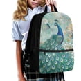 thumbnail image 3 of Uorisanigo 17 Inch School Backpack for Boys 5-12 Year, Large Capacity School Bag for Boys, Peacock Print Casual Daypack Elementary Kindergarten Schoolbags, 3 of 6