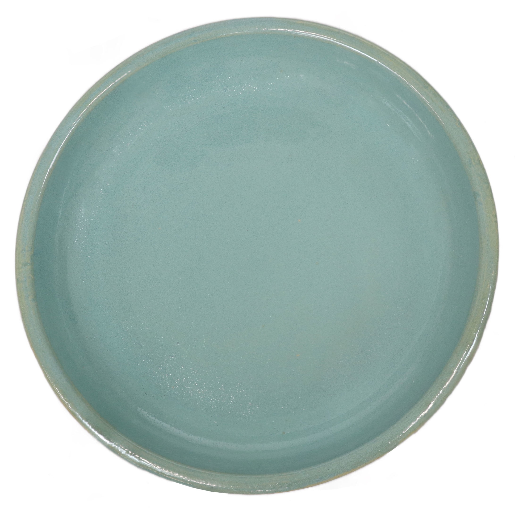 Sunnydaze Avignon Freestanding Ceramic Outdoor Bird Bath, UV-Resistant Blue Lava Finish