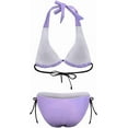 thumbnail image 6 of SKQIT Women's Swimsuits Gradient Color Triangle String Thong Bikini Set Sexy High Cut Swimwear Bathing Suit, 6 of 7