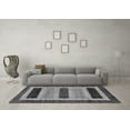thumbnail image 3 of Ahgly Company Indoor Rectangle Abstract Gray Modern Area Rugs, 2' x 5', 3 of 4