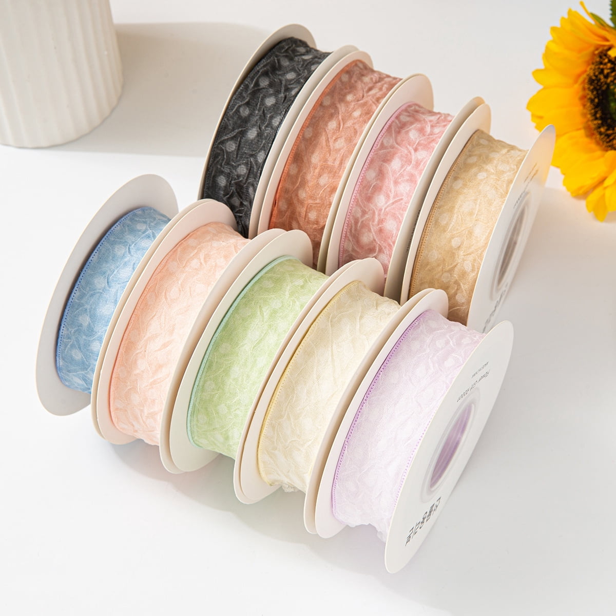 Lace Jacquard Embroidery Hollow Lace Ribbon DIY Bow Hair Accessories Flower Packaging Straw Hat Clothes Edge Ribbon, Lace