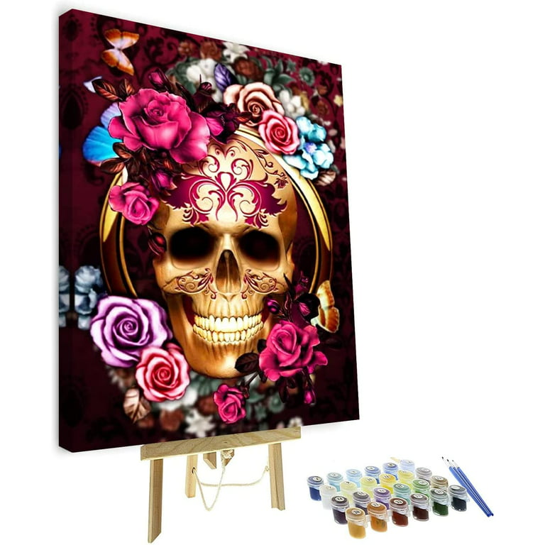 Sumgar Paint By Numbers kit for Adults Beginners and Kids 16 x 20 inch  Flower DIY Oil Painting Numbers on Canvas Without Frame Acrylic Paint by  Numbers for Gift, Home Decor 