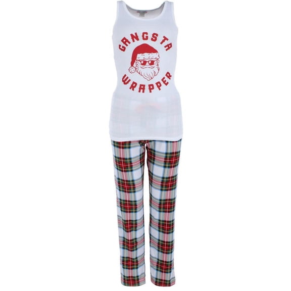 em & alfie  Gangsta Wrapper Christmas Pajama Set (Women)