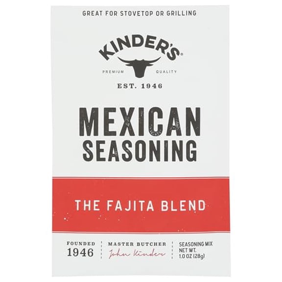 Kinders - Seasoning Fajita Blend - 1 Oz, Case of 15