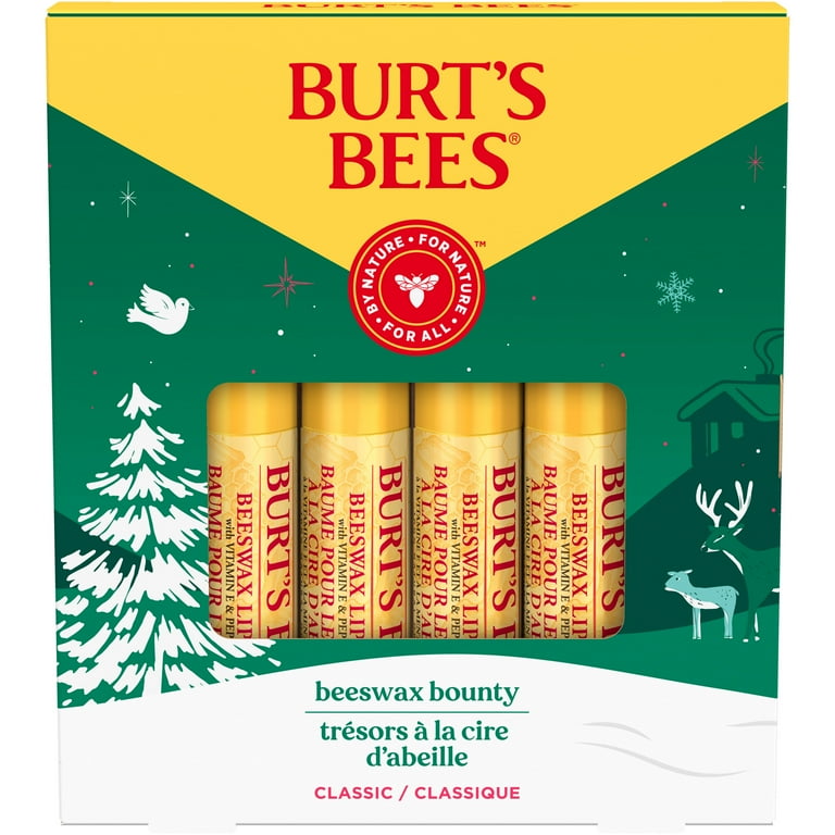 Burt's Bees Beeswax Bounty Lip Balm Gift Set, 4-Pack, 0.15 Burt's Bees Beeswax Bounty Lip Balm Gift Set, 4-Pack, 0.15