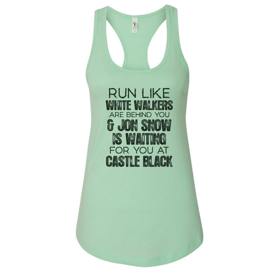 Women’s Game Of Thrones Next Level Racerback Graphic Tank Top USA Made RB Clothing Co Mint, X-Large