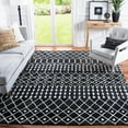 thumbnail image 3 of SAFAVIEH Blossom Aspen Geometric Wool Area Rug, Black/Ivory, 10' x 14', 3 of 8