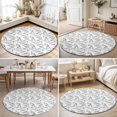 thumbnail image 4 of Small Round Rug 3Ft, Farmhouse Monkey Non-Slip Washable Circle Rugs Carpet, Vintage Plants Rustic Turtles Peacock Indoor Outdoor Rug Floor Mats Throw Runner for Bedroom Living Room Bathroom, 4 of 8