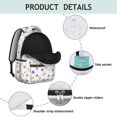 thumbnail image 4 of Pioneer Flower Floral Print Pattern Backpack for School, Cute School Bag with Adjustable Shoulder Straps and Padded Back, 15.3"x11"x7.1", 4 of 5