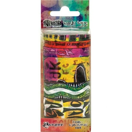 UPC: 0789541063391 | Ranger DYWASHI-63391 Dyan Reaveleys Dylusions Washi Tape Set – No. 6  7 Rolls