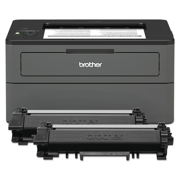 Brother HL-L2370DW XL Extended Print Monochrome Compact Laser Printer with up to 2 Years of Toner In-box